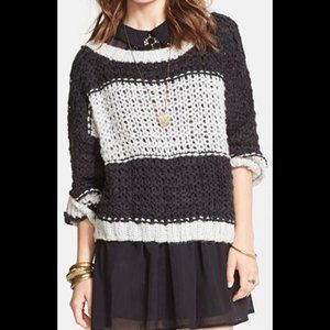NWT FREE PEOPLE "Monaco" Wool Blend Pullover Sweater, sz S